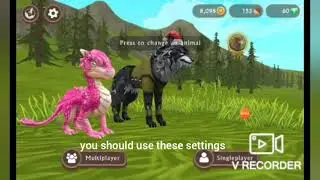 Use these settings in (WildCraft)