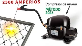 Homemade Welder with Refrigerator Motor - New Method 2024