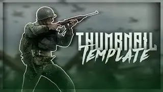 Call Of Duty WW2 Gaming Thumbnail FREE Template! (FREE Template Download)