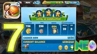 Cooking Fever: Gameplay Walkthrough Part 7 - Fast Food Court Level 31-35 (iOS, Android)