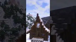 Crystalized Cabin | Snowy Taiga #minecraft #shorts #minecraftbuilding   #minecraftimelapse