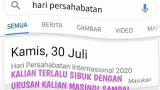 Selamat hari persahabatan
