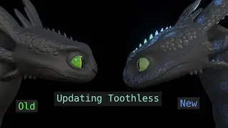 Toothless Model Re-textured and Updated | Rig Walkthrough
