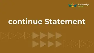 continue Statement | ICSE Computer Applications | Java & BlueJ