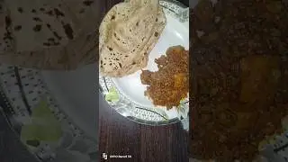 How to make my today dinner keema roti #viralvideos #shorts #keema #youtubeshorts #trendingshorts