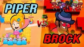 SUDDENLY! WHO IS BETTER PIPER OR BROСK IN BRAWL STARS / COLLISION OF BRAWL STARS