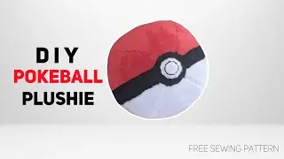 How to Make a Pokeball Plushie [Free Pattern]