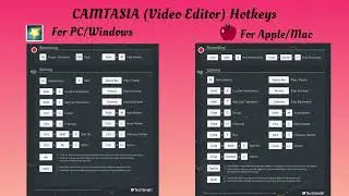 Camtasia Hotkeys for Windows & Mac