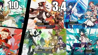 ✨TODOS LOS BANNERS DE GENSHIN IMPACT(PERSONAJES)✨1.0 a la 3.4