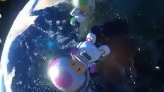 Toad flying through space for almost 5 minutes