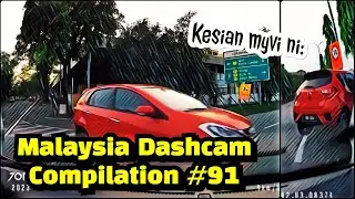 Malaysia Dashcam Compilation #91 | Kesian dekat Myvi Merah ni
