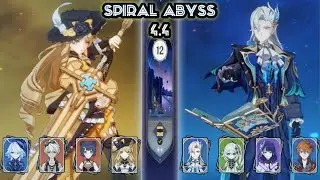 F2P Navia Double Phyro & F2P Neuvillette Hyper Bloom Spiral abyss 4.4 floor 12