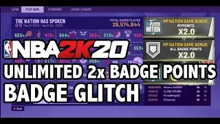 NBA 2K20 BEST UNLIMITED 2X BADGE GLITCH! FOR NEW MYPLAYERS! DENSKI APPROVED!