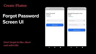 Flutter Forgot Password UI | Speed Coding 