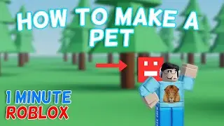 Roblox Pet in Roblox Studio | 1 Minute Roblox