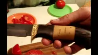 Клён. Нож от фирмы Ножемир.