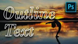 Outline text In Photoshop