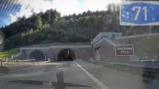 (Zeitraffer) Rennsteigtunnel - Fahrtrichtung Süden