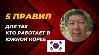 5 правил для тех, кто работает в Южной Корее!