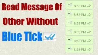 Read Messages Of Other Without Shown Blue Tick In Whatsapp