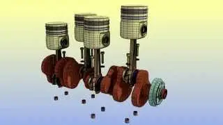 blender 3d car engine animation part 1.wmv