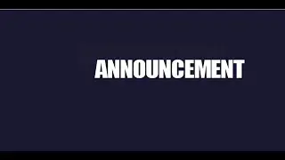 ANNOUNCEMENT
