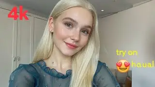 See-through Transparent Lingerie & See-through Dresses | Micro Bikini Try-On Haul [4K]