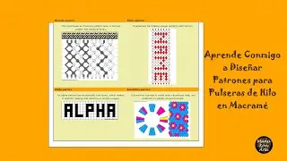 Aprende a Hacer Tus Propios Patrones Para Pulseras De Hilo Macramé /Learn How make Macrame Patterns