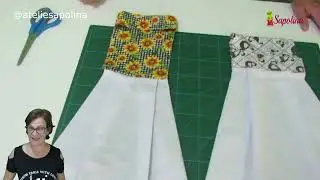 BATE MÃO DE FORNO - SEM BOTÃO SEM VIÉS E SEM MANTA - SUPER FÁCIL
