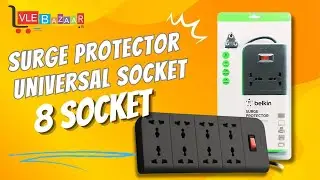 Belkin Essential Series 8-Socket Surge Protector Universal Socket |  Best Surge protector