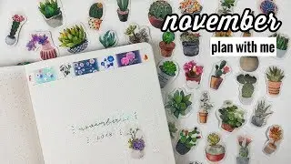 PLAN WITH ME | November 2018 Bullet Journal Setup | The Boosted Journal