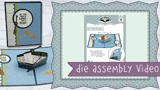 Karen Burniston Die 1277 Boat Pop up Assembly