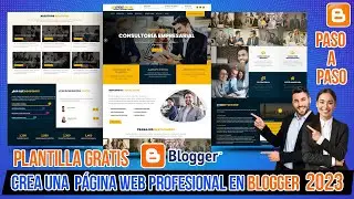 Cómo Crear una Página Web profesional en Blogger 2023 Paso a Paso |✅ PLANTILLA GRATIS