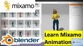 Mixamo Part-1 How To Learn Mixamo How To Make Animation Video In Mixamo In Blender @learn4one