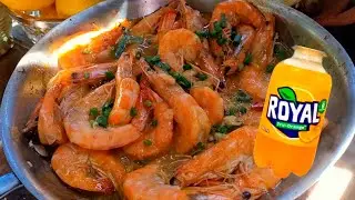 Halabos na hipon with Royal quick, simple and easy