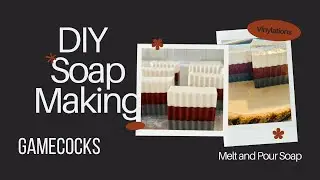HOW TO MAKE a USC Gamecocks themed SOAP #soapmaking #meltandpoursoap #artisansoap #gamecocks