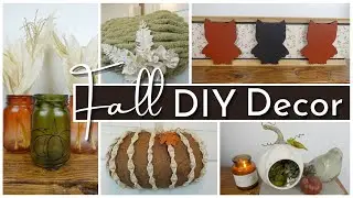 FIVE Dollar Tree Decor DIY's for Fall