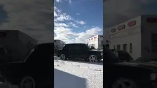 ваз 2107 в чёрном цвете,на R17 торус