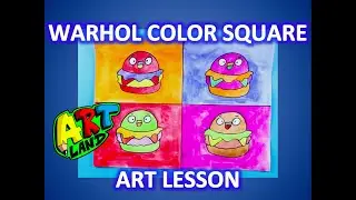 ANDY WARHOL COLOR SQUARE ART LESSON