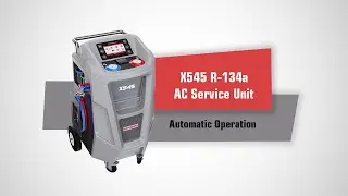 The Automatic Operation of X545 A/C recovery machine.
