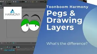 What is the difference between Pegs and Drawing layers in Toonboom Harmony?