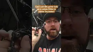 Can I use the center bolt on a caliper brake to center the brake? 