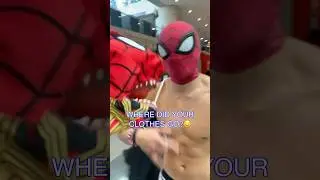 MEETING SPIDER-MAN WITH NO CLOTHES!