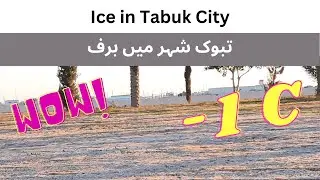 #Ice #Snow in #Tabuk #SaudiArabia