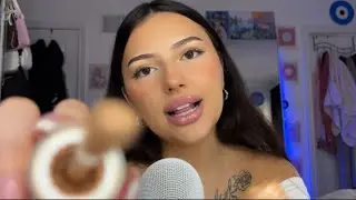ASMR Girl Who Is Obsessed With You Does Your Makeup & Skincare At A Sleepover 🩷✨ #asmr #roleplay
