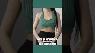 How to Crochet a Bralette in 4 Easy Steps #crochet #crochetpattern #crochettutorial #crochetbralette
