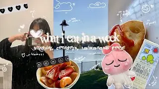 what i eat + study vlog 🍡 ; feat. corndogs and taiwanese food!