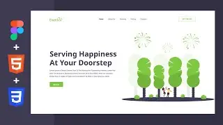 Event Landing Page UI Design | Convert Figma Design to HTML and CSS