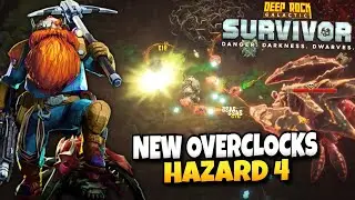 New Overclocked Weapons on Hazard 4 | Deep Rock Galactic: Survivor Live Gameplay