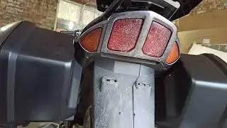 New Yamaha FJR1300A motorcycle. First modifications, installation of a Givi top case.
